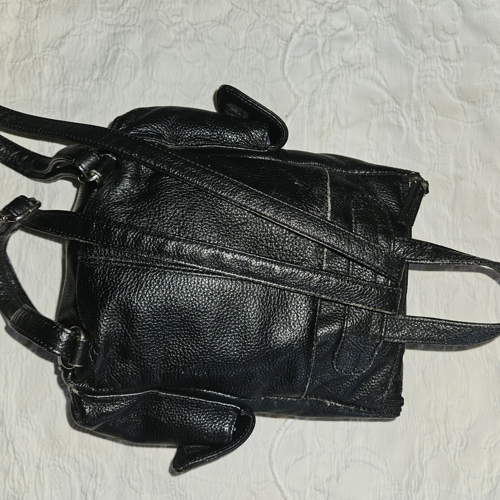 Harley-Davidson Black Leather Studded Backpack - Picture 4 of 8